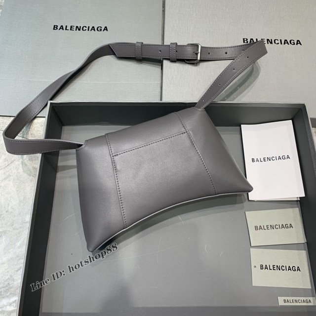 Balenciaga巴黎世家專櫃爆款小號平紋灰色Hourglass沙漏包 fyj1828